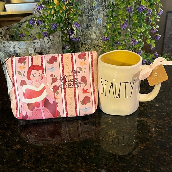 Rae Dunn Other - Disney parks Belle pouch & Disney x RAE DUNN beauty and the beast mug